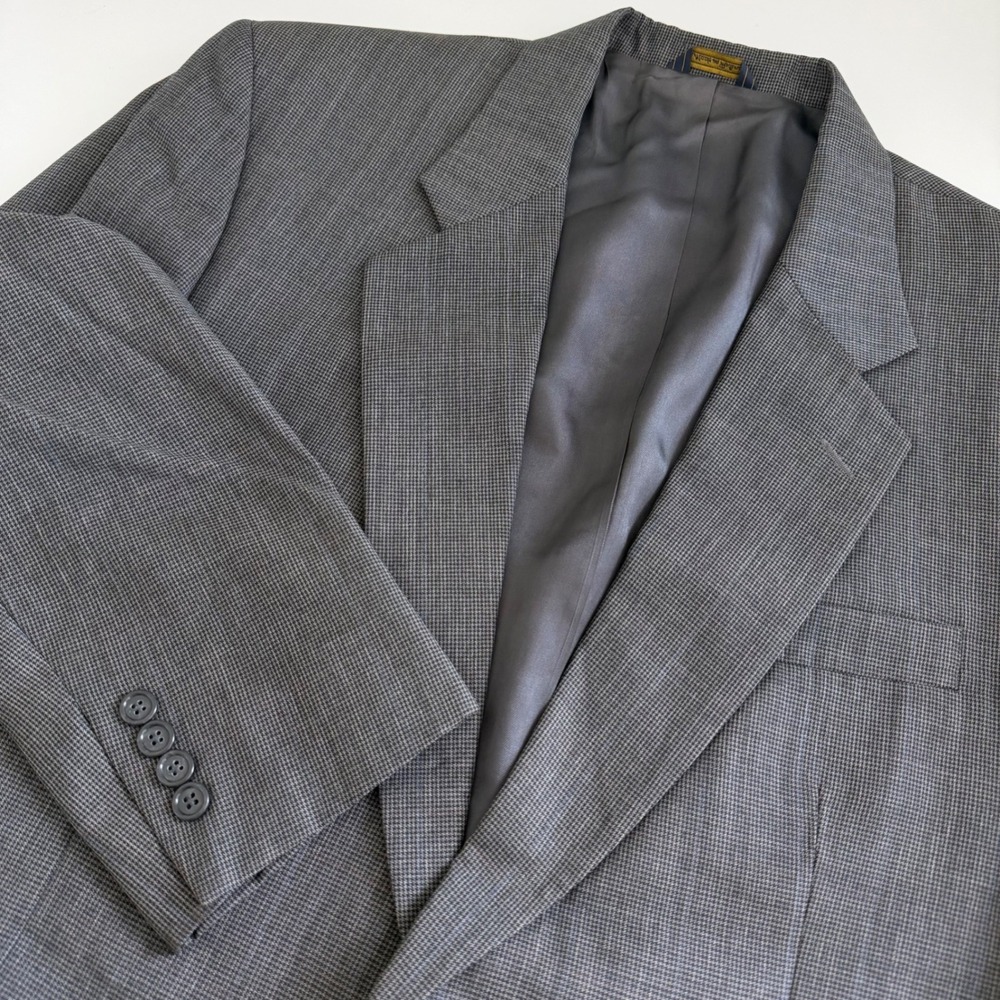 Jos. A. Bank Micro Houndstooth Wool Jacket Blazer Men's 44R